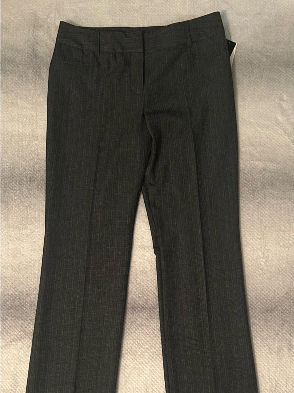 BCX Charcoal Pinstripe Dress Pants
